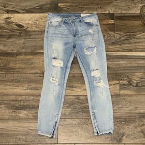Pistola Light Blue Distressed Skinny Jeans